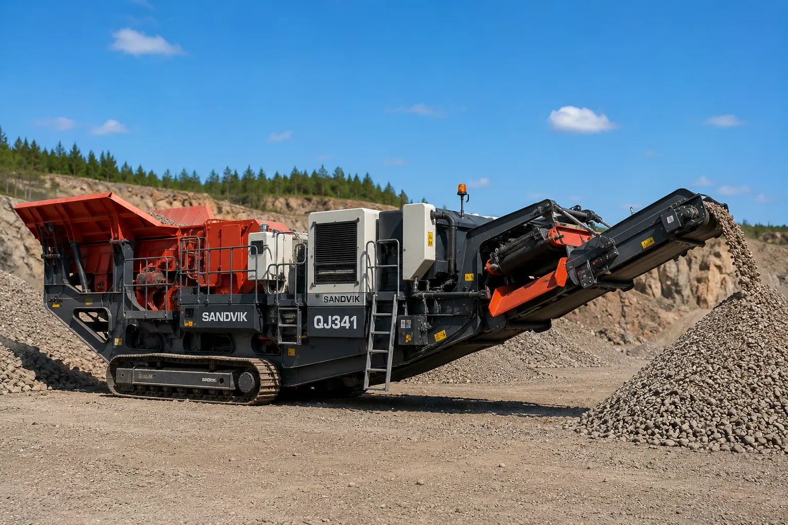 Мобильная дробилка Sandvik QJ341 в аренду